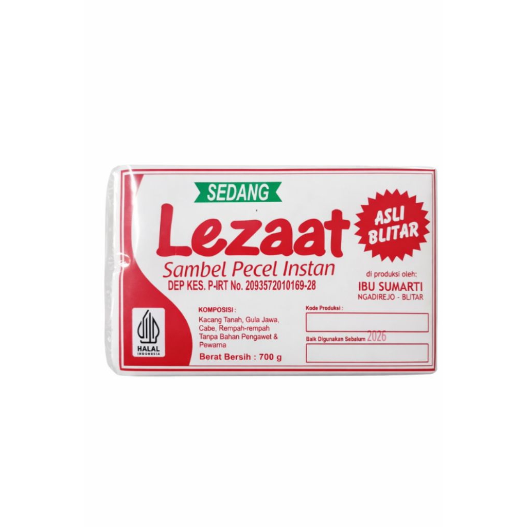 Bumbu Pecel Instan Khas Blitar Lezaat 700gram