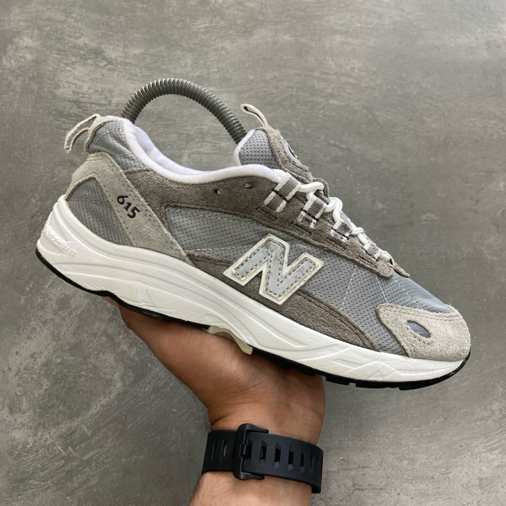 [Size 37.5] New Balance 615 Grey White (ML615KR) Second Kondisi Mulus Nominus. Harga Barunya  2Juta 