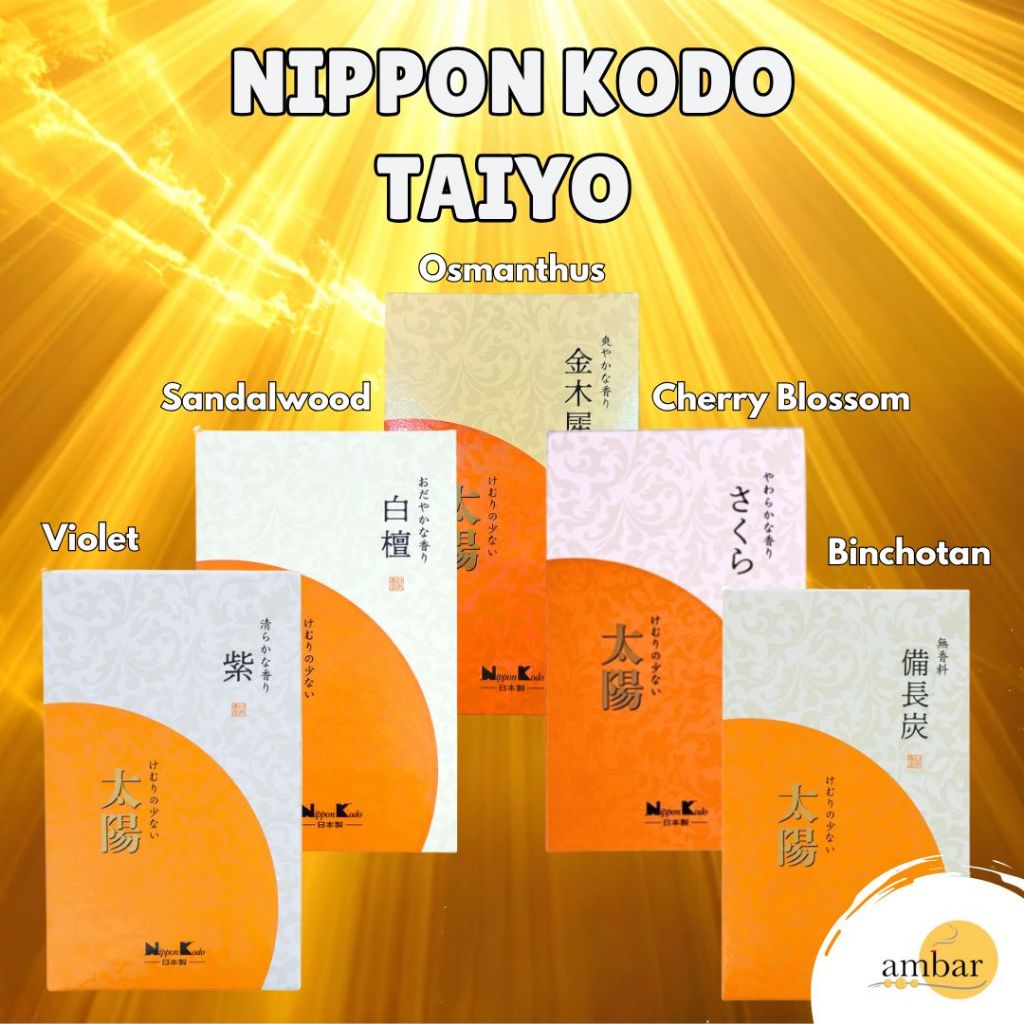 Dupa Bakar Hio Jepang Pengharum Ruang Wangi Aromaterapi Nippon Kodo Taiyo