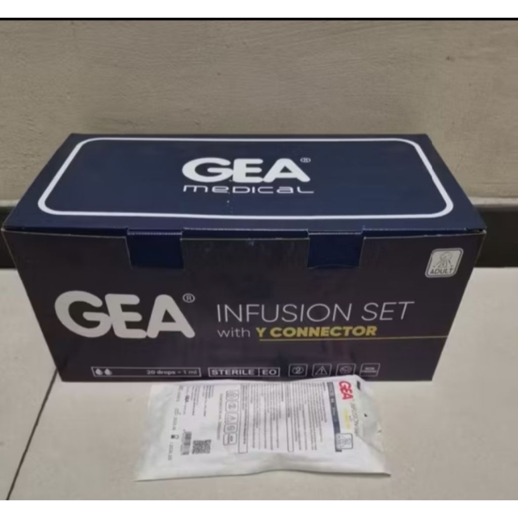 Infuset Tipe Y Gea Dewasa / Selang Infus / Infusion Set With Y Connector Adult