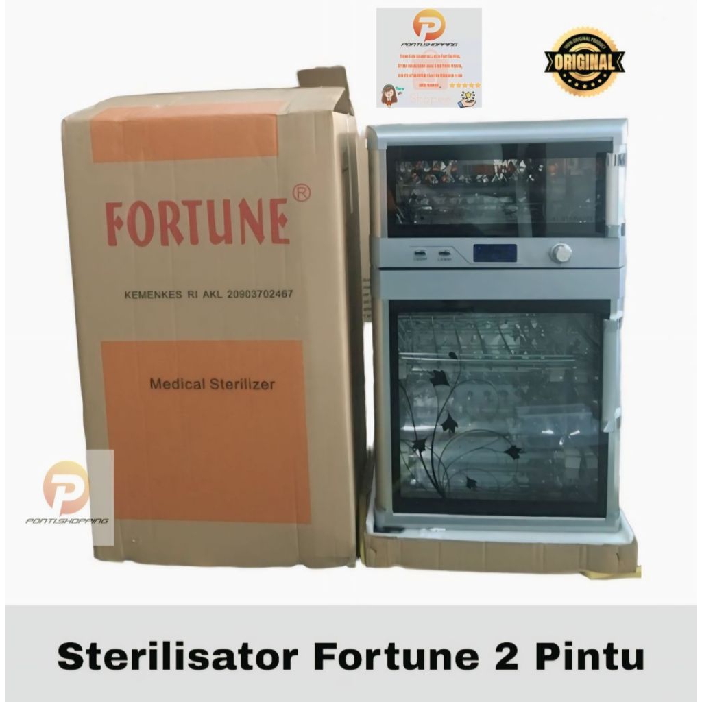 STERILISATOR FORTUNE 2 PINTU/ALAT STERILISATOR