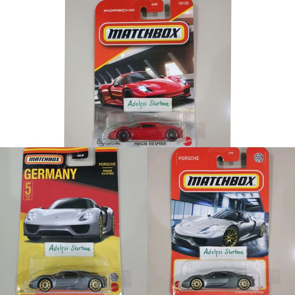 matchbox porsche 918 spyder spider edisi germany 5/12
