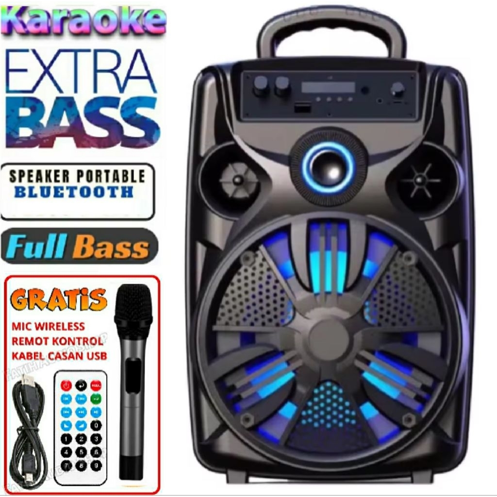 Speaker Bluetooth Kimiso Km-3381 Subwoofer aktif Speaker Bluetooth 6.5Inc Super Besar Speaker Kimiso