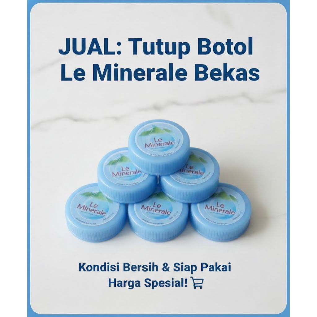 Tutup galon Le Minerale 15 liter || bekas / 2nd , Bersih dan tidak bolong , ( Harga yg tertera adala