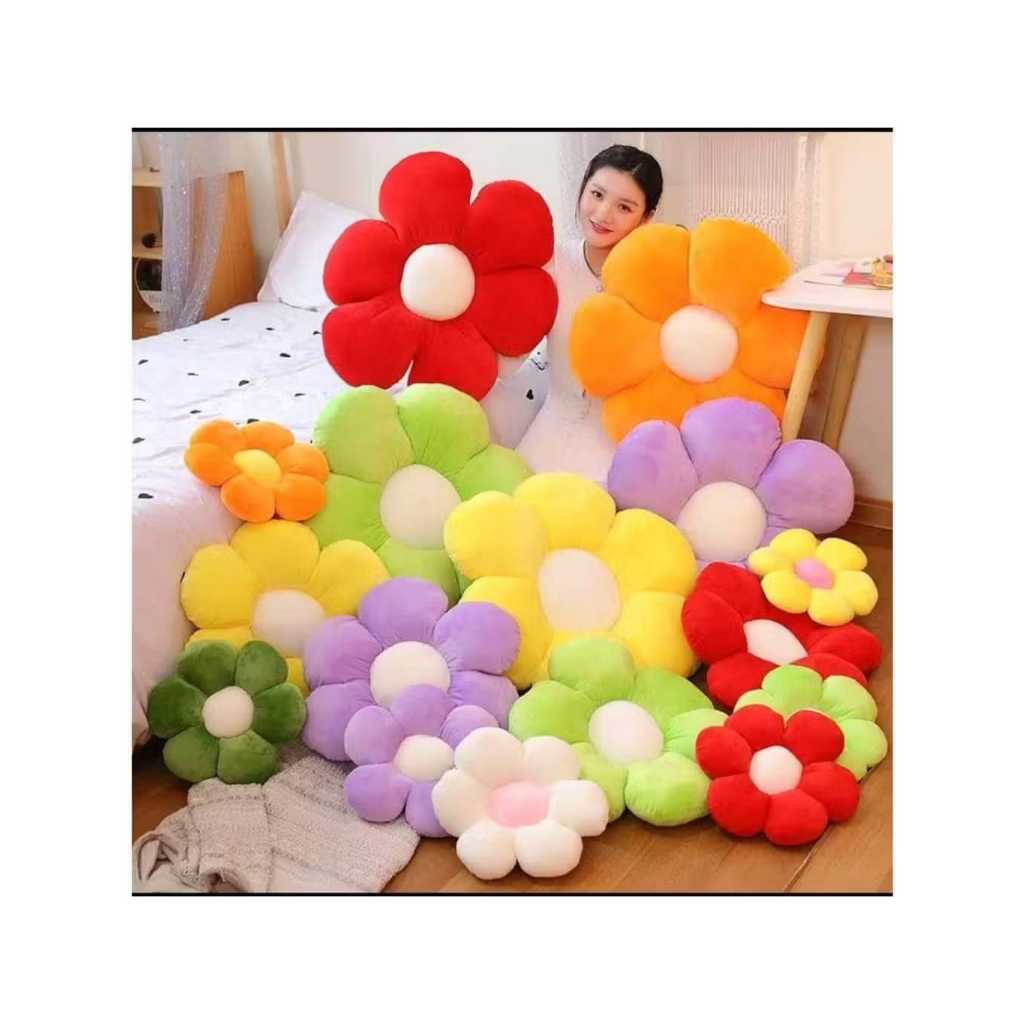 Bantal Bunga Sofa Ukuran 30cm - Bahan Yelvo Premium, Jahitan Rapi, Isi Silicon Grade A