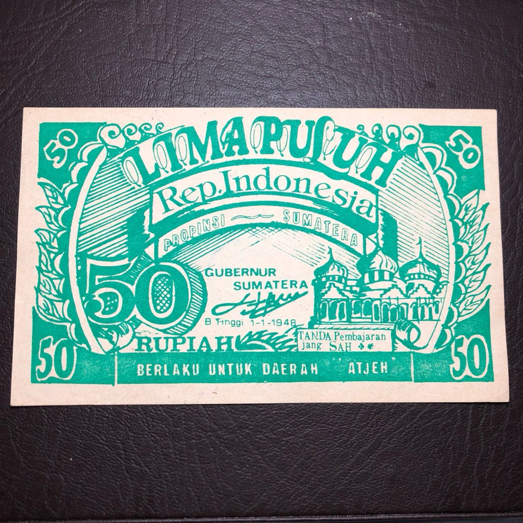 Uang Orida Aceh NRI 50 Rupiah 1948