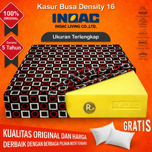 Kasur Busa Inoac D16 Inoac density 16 Garansi Asli Original 200x200 / 180x200 / 160x200 / 120x200