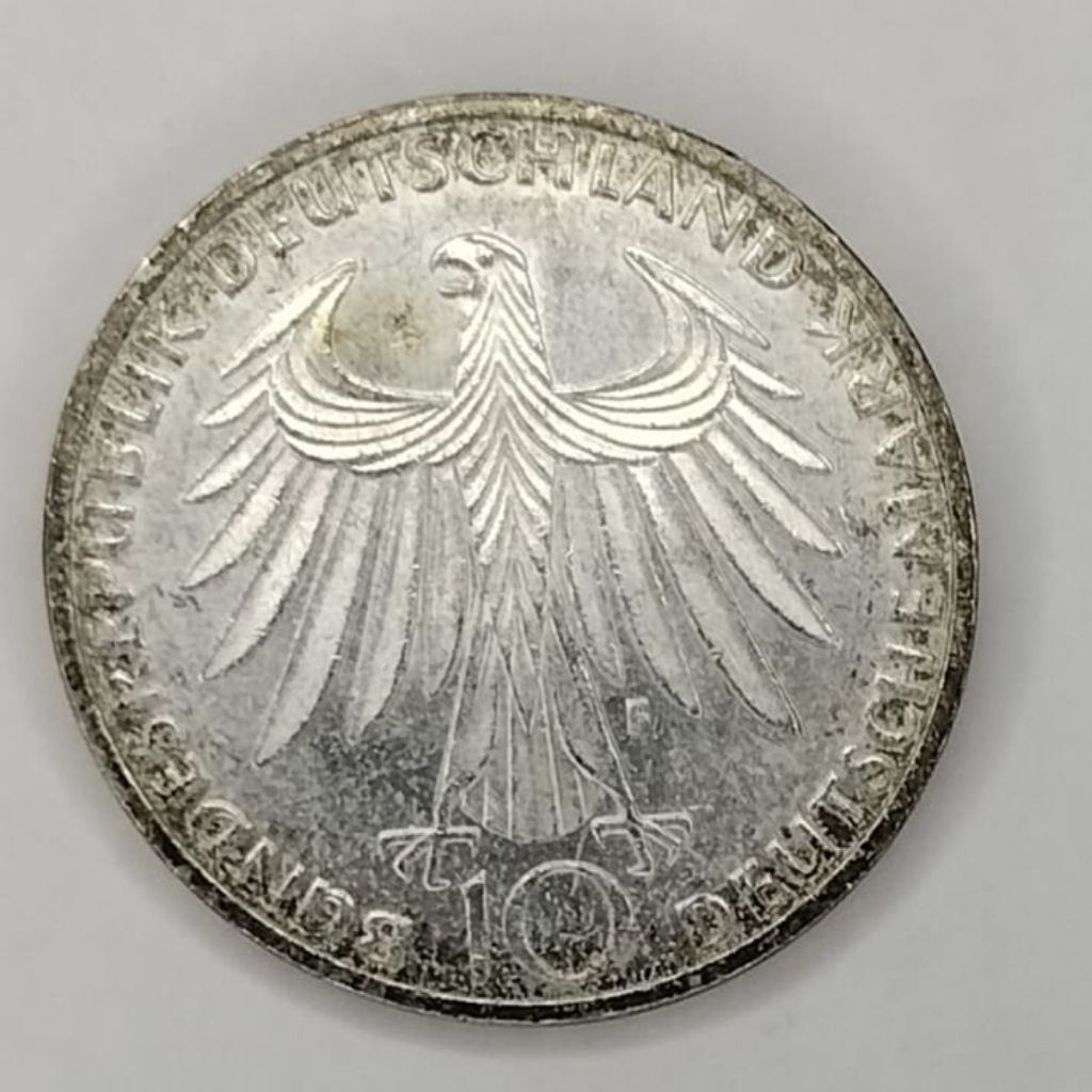 Koin Perak Jerman 10 Mark 1972