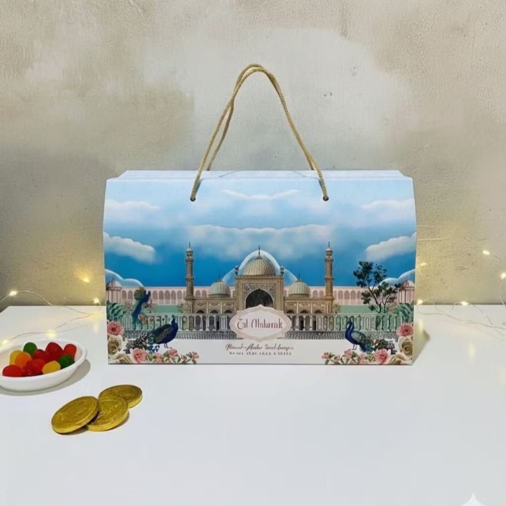 Box Hampers Idul Fitri / Box Hampers Lebaran Aesthetic / Box Hampers Lebaran / Murah / Gable Box Leb