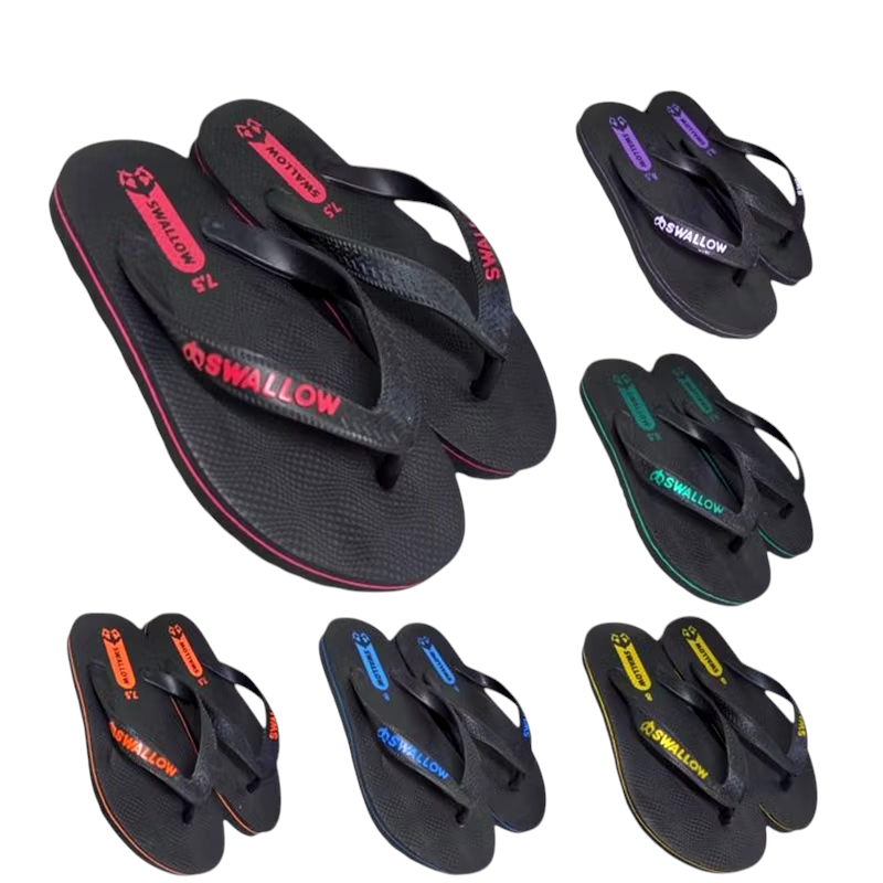 ​[GROSIR] Sandal Swallow Black Anak & Tanggung Original - Sandal Jepit Hitam Anak SD SMP - Seri Hita
