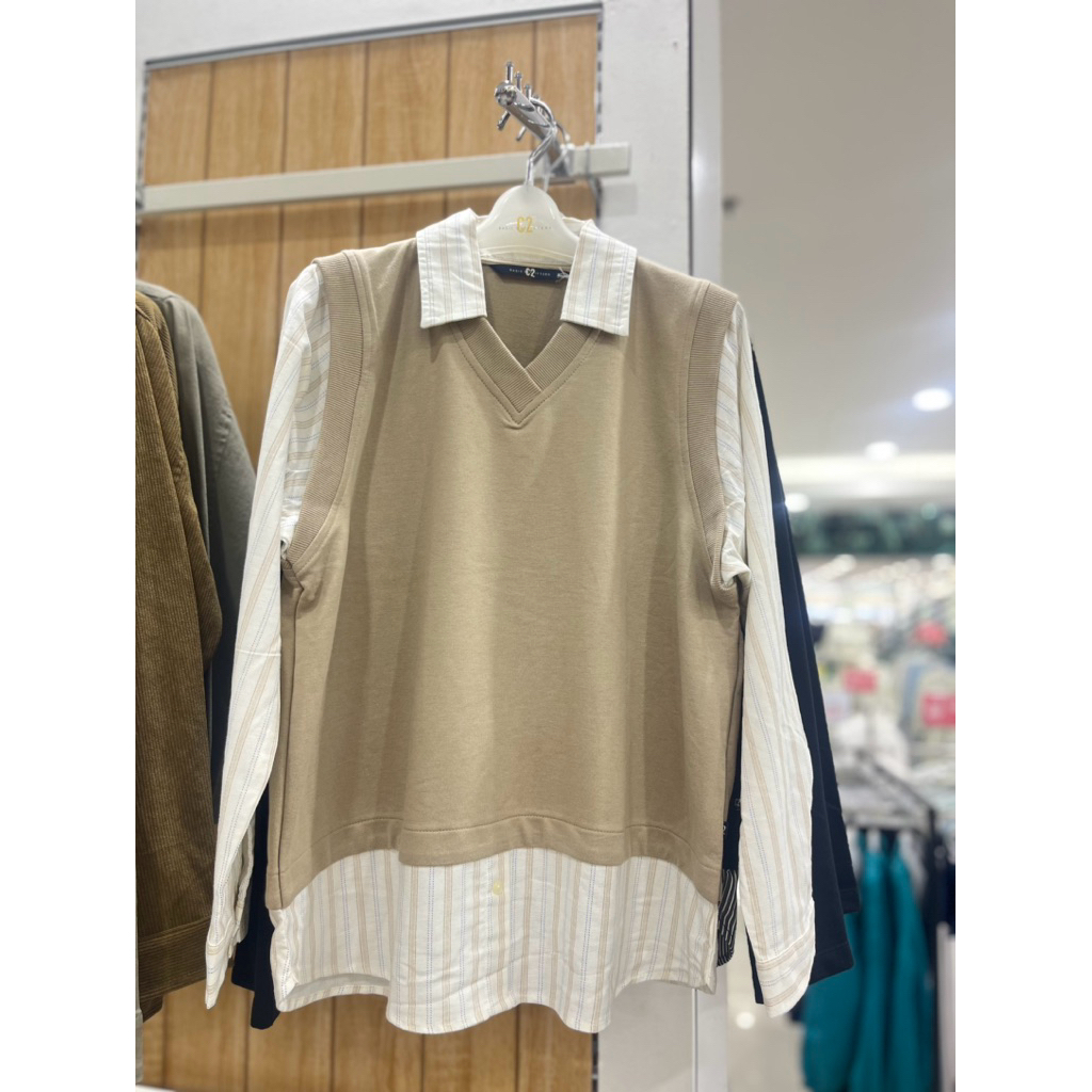 Sweater cewek brand C2 | kaos cewek lengan panjang merk C2