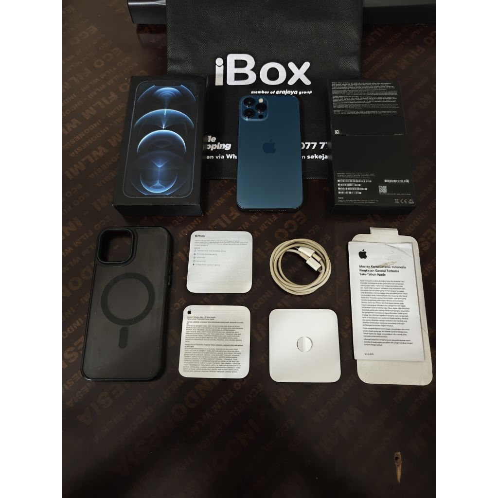 iphone 12 Pro Max 128gb IBOX Resmi Fullset original mulus