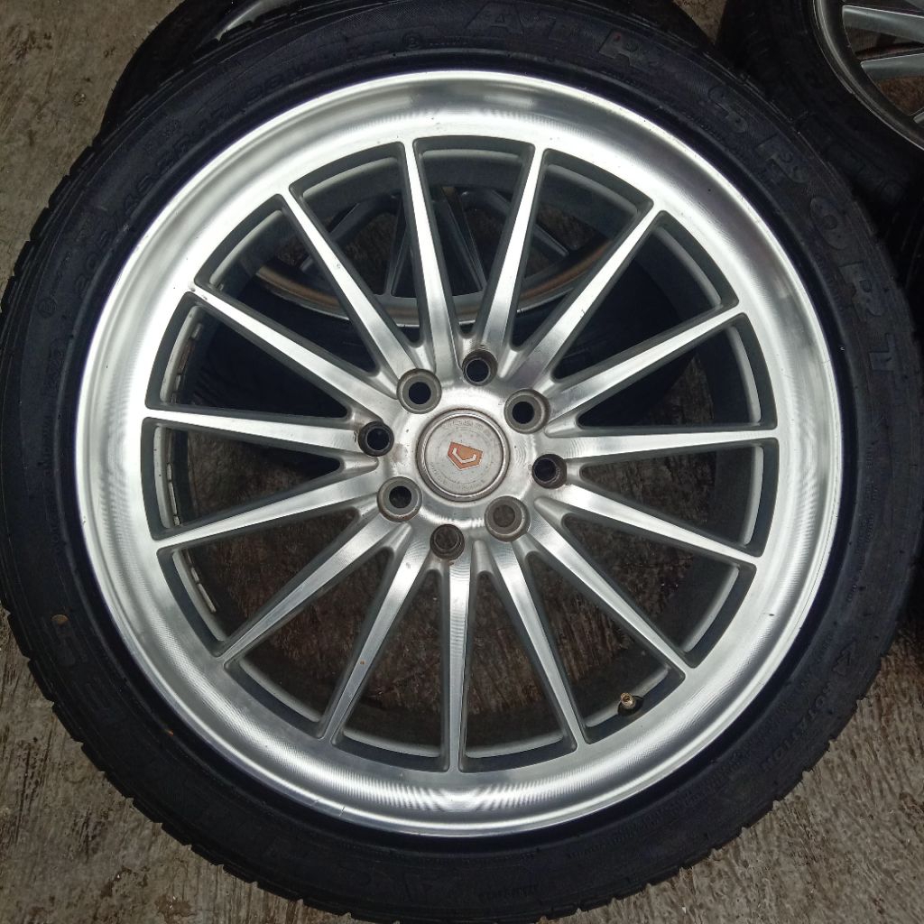 Velg Vossen ET40 R17 x 7in Pcd 100 & 114 & ban Achilles ATR Sport 205/45 R17, 215/45 R17