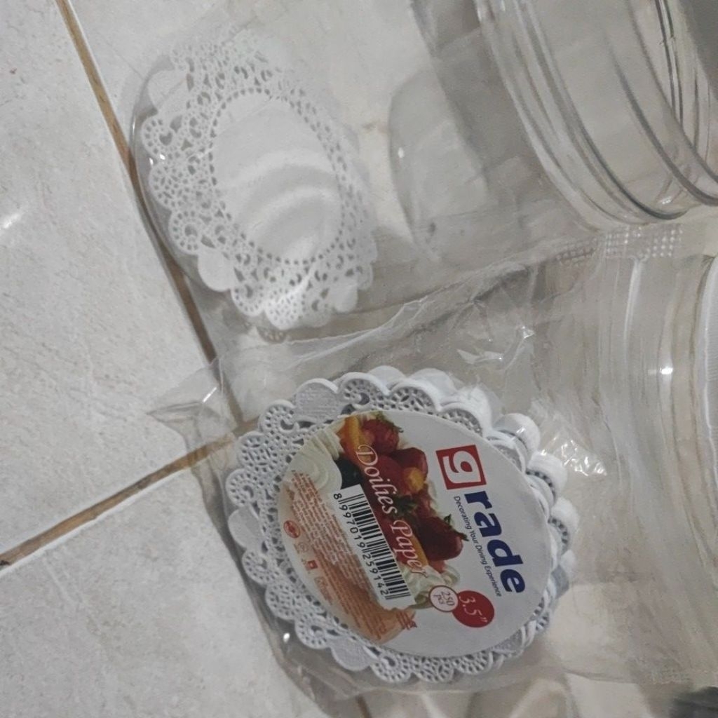 Grade Doilies Paper alas toples kue alas tatakan kue toples