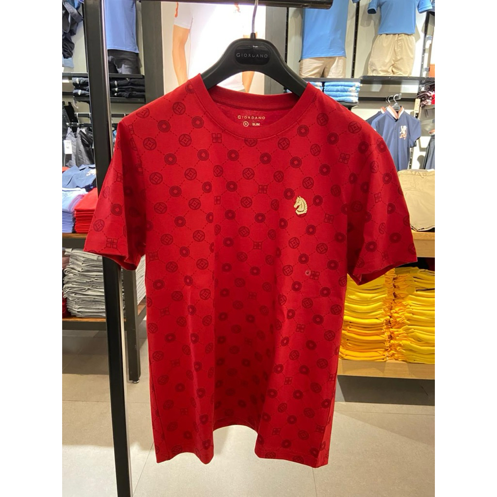 Giordano Tee Man Giordano Red CNY size S M L XL XXL from 499k