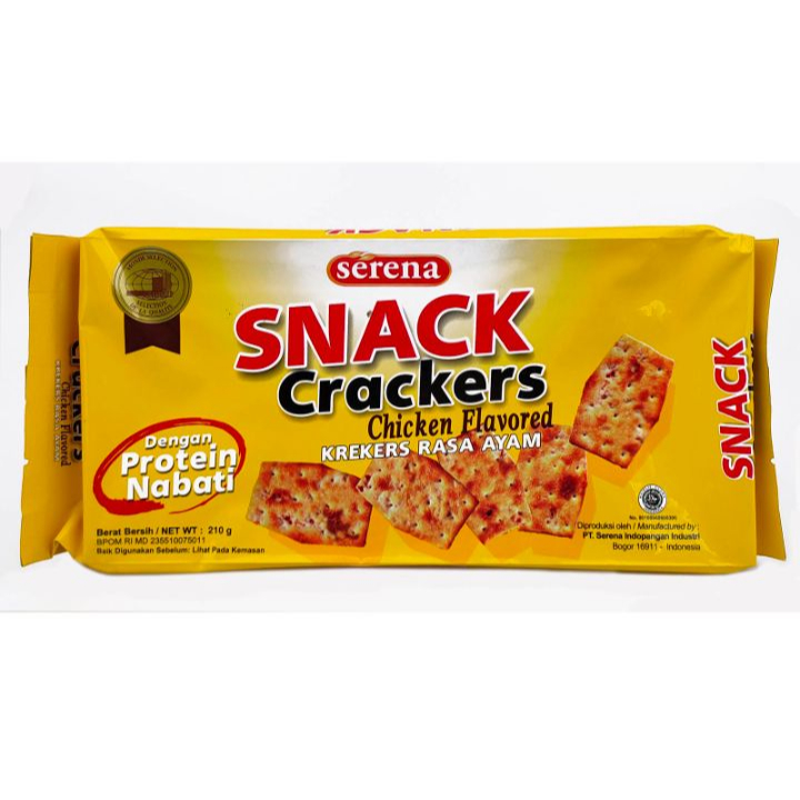 Biskuit Kraker Rasa Ayam Nissin Snack Crackers 210 gr Chicken Flavor