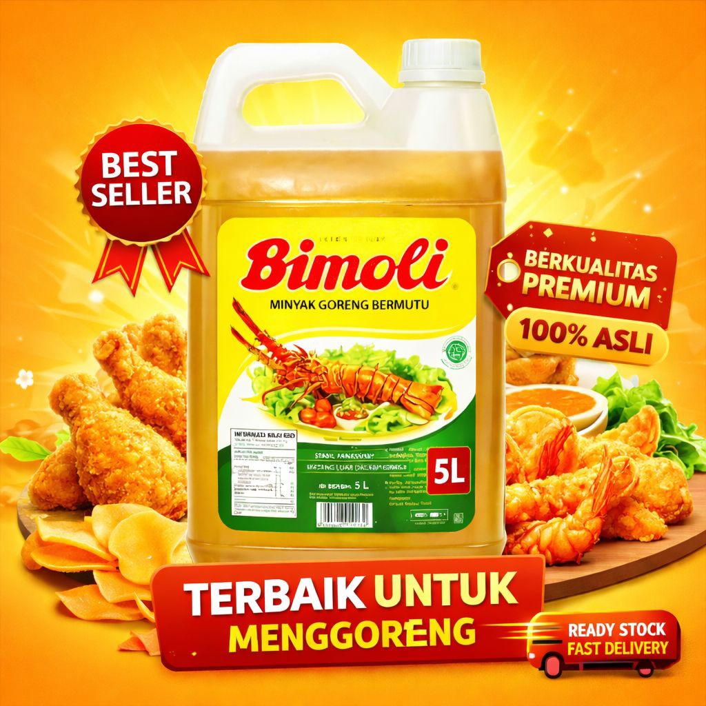 Promo Bimoli  minyak Goreng Derigen isi 5 Liter Pengiriman Cepat Dan Aman
