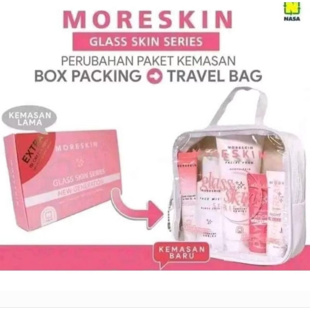 MORESKIN GLASS SKIN / PAKET GLASS SKIN / GLASS SKIN SERIES NASA ORIGINAL