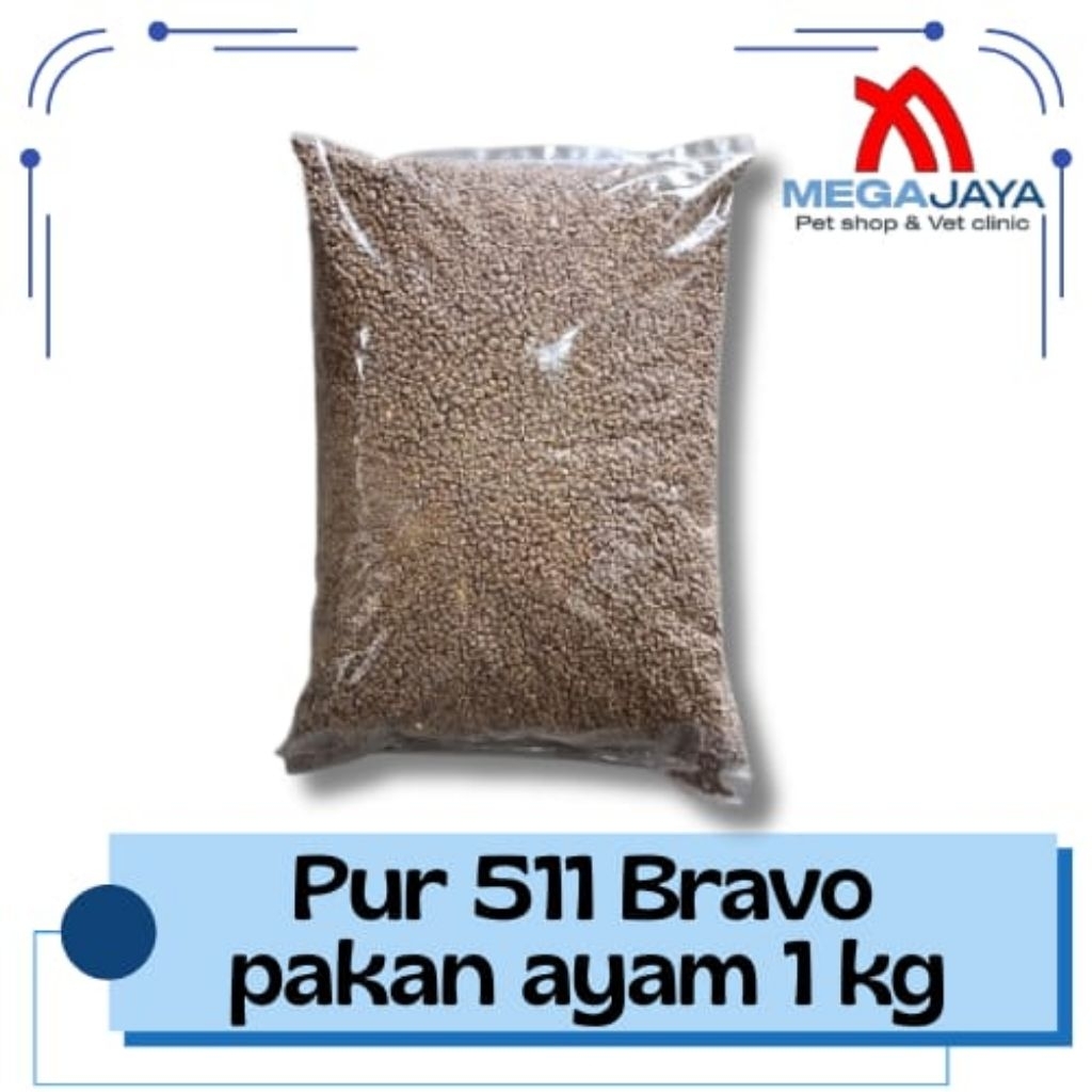 Pur 511 Bravo pakan ayam 1 kg