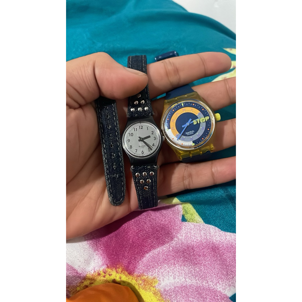 jam swatch, jam vintage, jam wanita, jam pria murah, bekas, second, bukan smartwatch, bukan casio