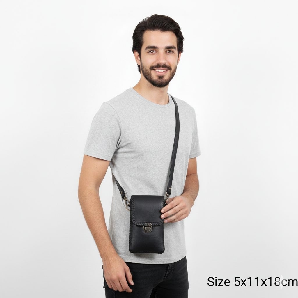 Syakira Tas HP kulit asli tas slempang kulit asli tas sling bag kulit asli tas hp kulit original