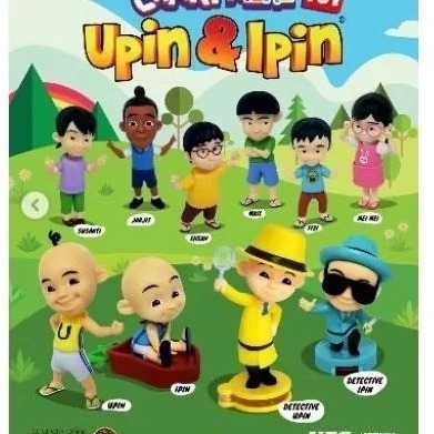 Mainan Upin Ipin Chaki Meal KFC Meimei Ehsan Fizi Jarjit Mail Susanti