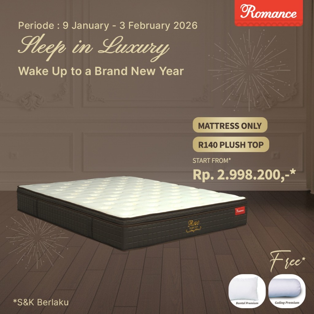 Romance - R140 Plushtop MATRES ONLY (Romance Grosir)