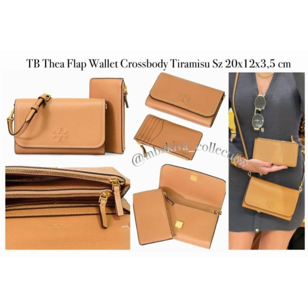 TB Thea Flap Wallet Crossbody Tiramisu