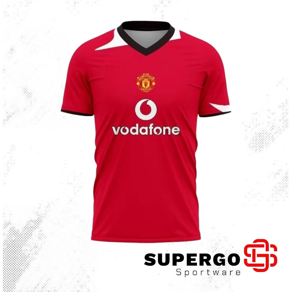 JERSEY MANCHESTER UNITED HOME 2005/2006 CUSTOM FULL PRINTING