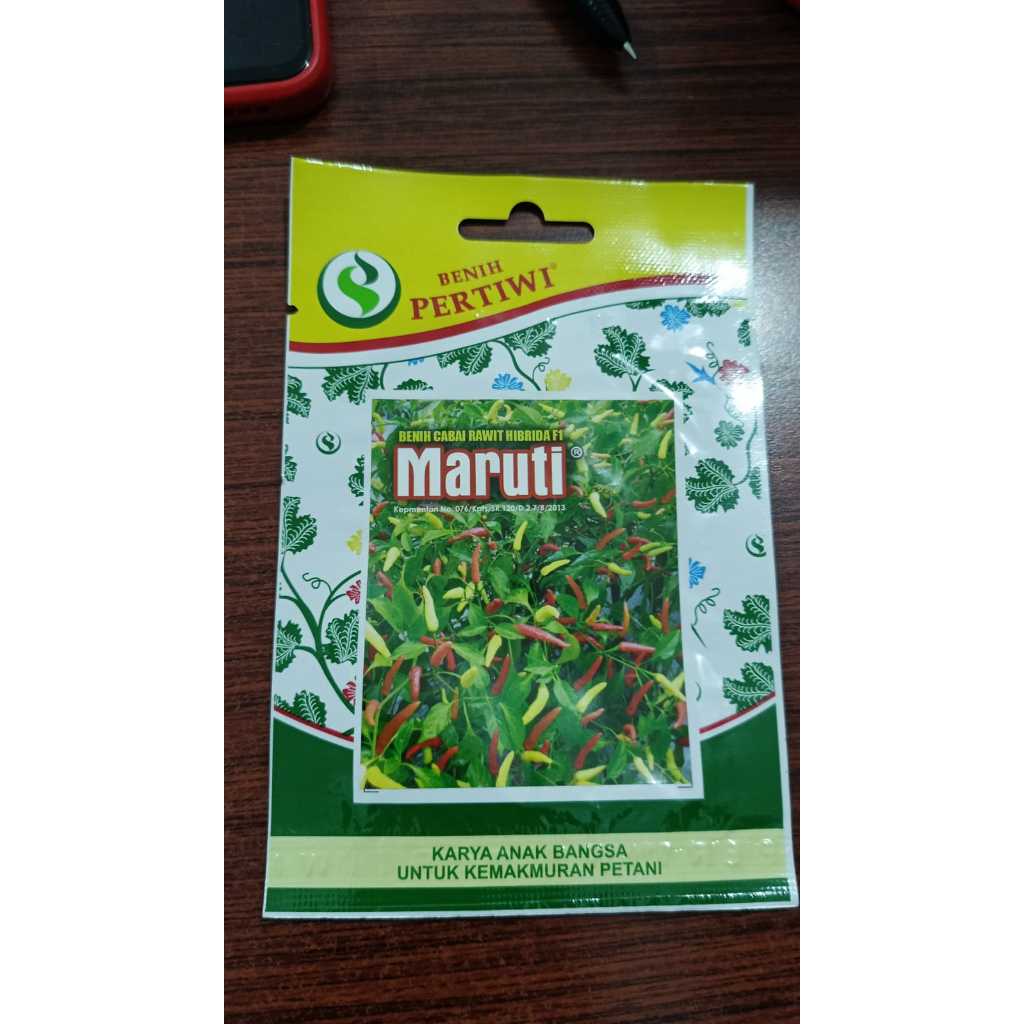 Benih Bibit Cabai Maruti F1 Kemasan 60 Seed - Benih Pertiwi