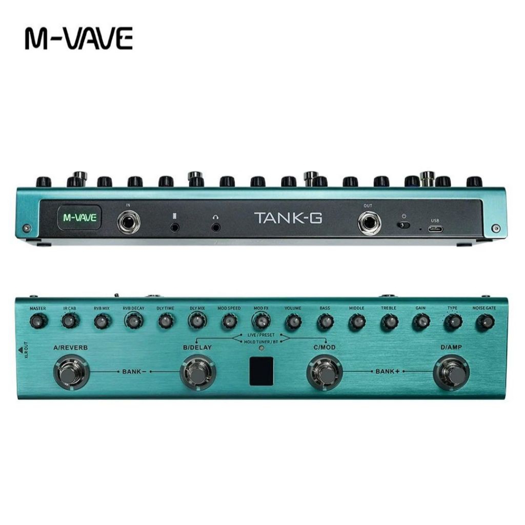 M-VAVE TANK-G PORTABLE EFFECT GITAR MVAVE TANK G MULTI EFFECT PROCESSOR