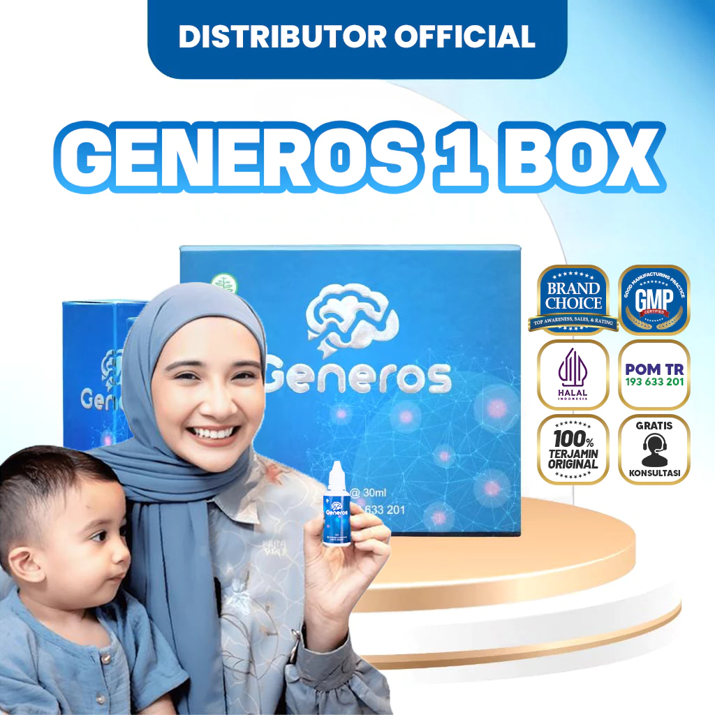 GENEROS – Suplemen Vitamin Otak Anak 1 Box (2 Botol) 30ml