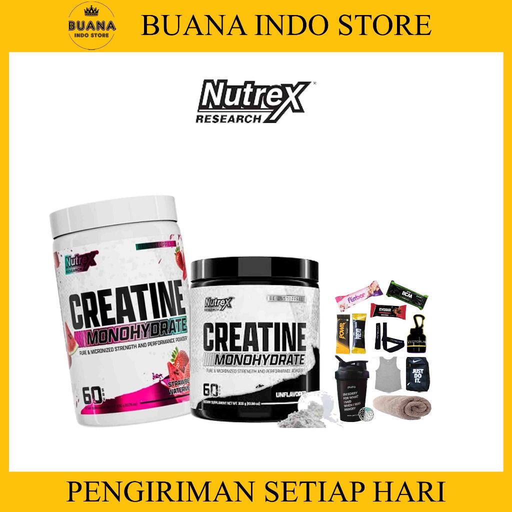 NUTREX Research Creatine Monohydrate 300gr 60serving - Suplemen kreatin GYM