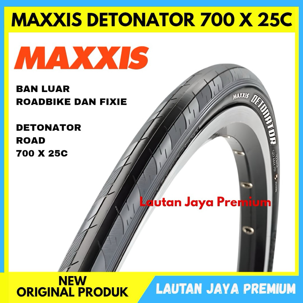 BAN LUAR MAXXIS DETONATOR 700 X 25C BAN LUAR FIXIE ROADBIKE