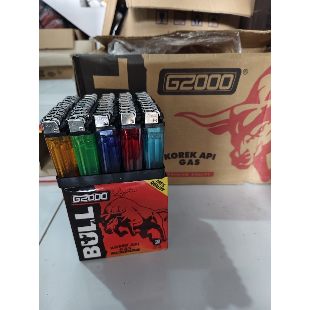 Bull korek api gas G2000 isi 50 pcs 1 Box Harga Glosir