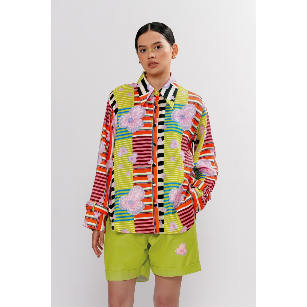 Calla The Label - Bloomscape Basic Shirt - Vibrant