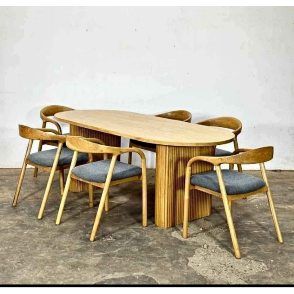 set kursi makan kayu jati,meja kursi makan kayu jati