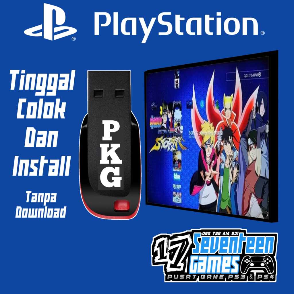 Naruto Boruto Game PS3 Flashdisk Update Terbaru