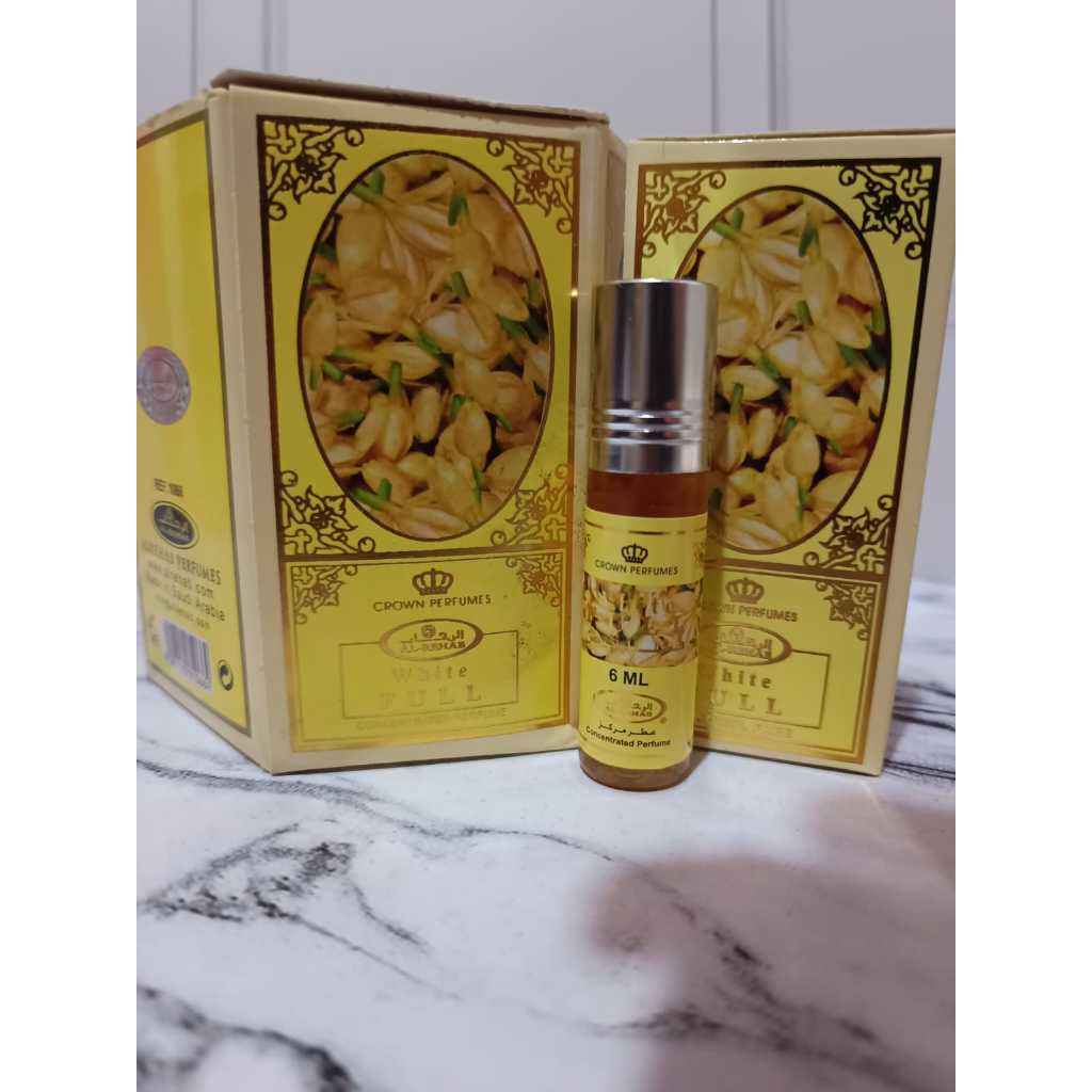 [KEMASAN LAMA] Parfum Al Rehab White Full 6ml Wangi Bunga Melati