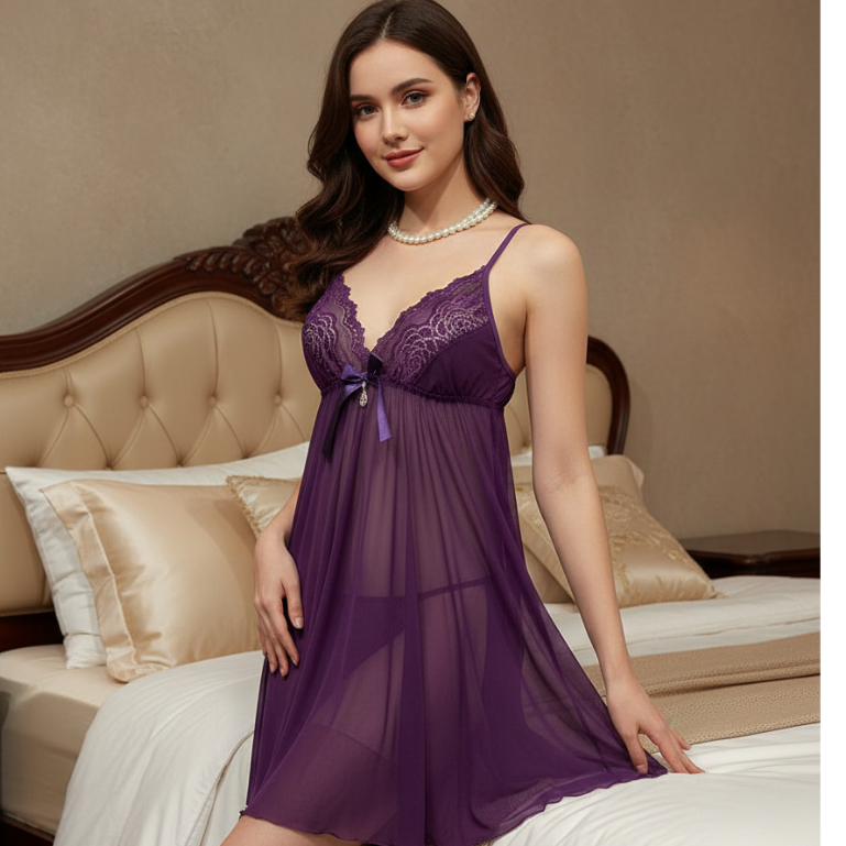 LindaGalz DENISA Sexy Lingerie Jumbo Big Size Baju Tidur Sexy 1239 Baju Haram Wanita Lingerie Wanita