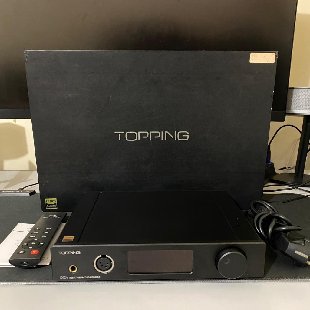 Topping DX7s DAC Headphone Amplifier Balanced Hitam