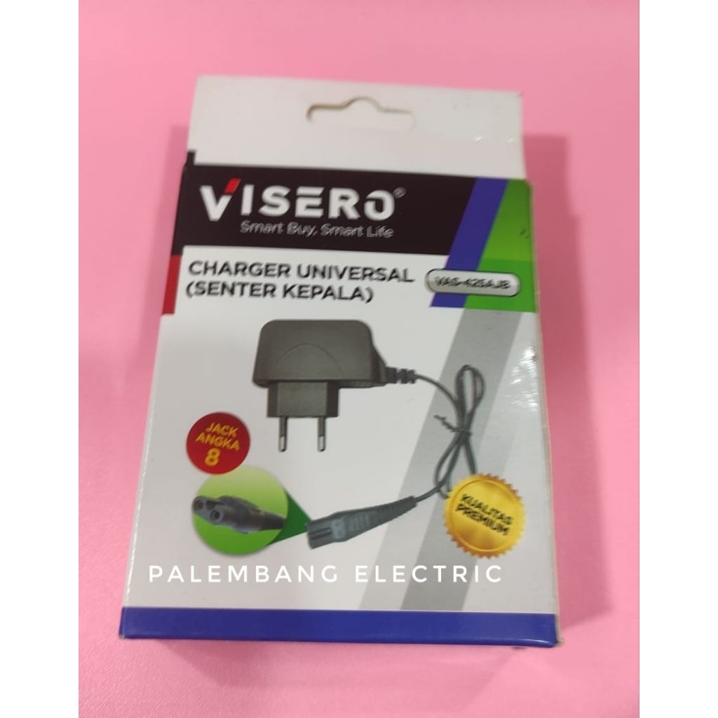 Charger universal senter kepala / charger headlamp / Jack angka 8