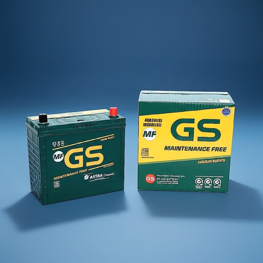 AKI MOBIL KERING GS ASTRA MF 46B24L(S) (NS60L(S)) 12V 45AH 100% ORIGINAL - Baterai Accu Murah Terjan