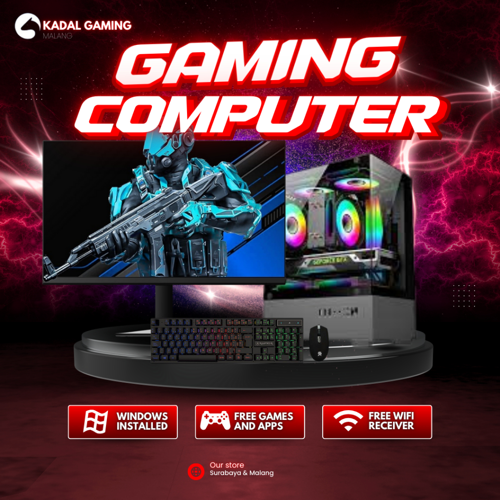 PC GAMING RYZEN 5 5500 DENGAN VGA RTX 3050 6GB SIAP MENGHANCURKAN GAME ESPORTS DAN GAME AAA. PERFORM
