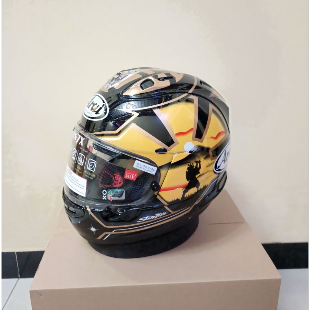HELM ARA* RX7 RR5 SAMURAI SPIRIT GOLD |ARAI CLONE 1:1 | HELM IMPORT