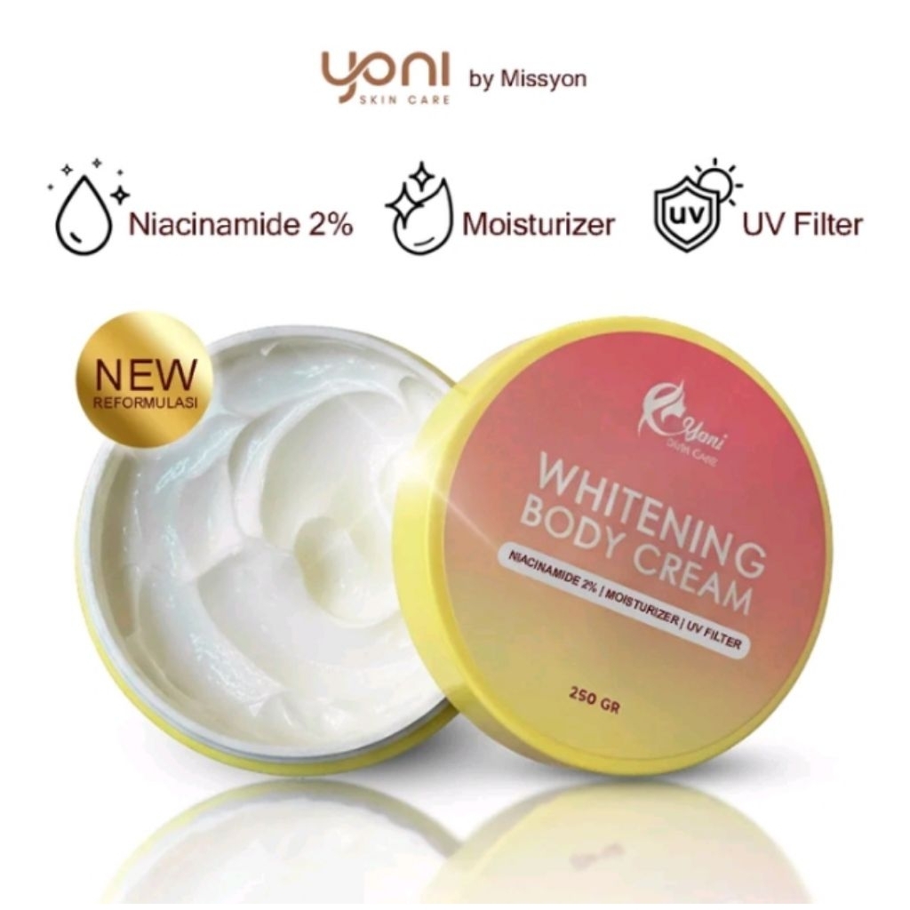 Whitening Body Cream SPF Yoni Skincare Bpom