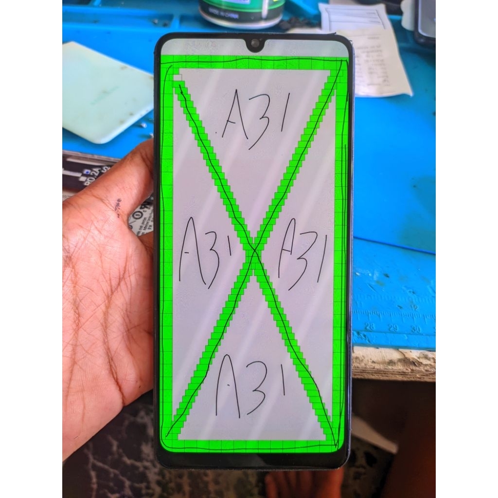 Lcd Samsung A31 Oryginal Copotan Amoled
