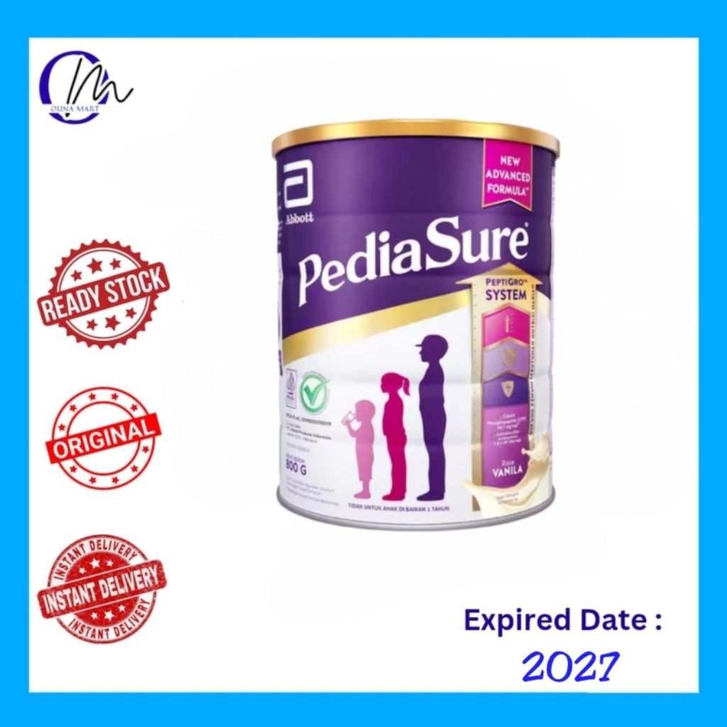 PEDIASURE SUSU VANILLA TIN 850GR