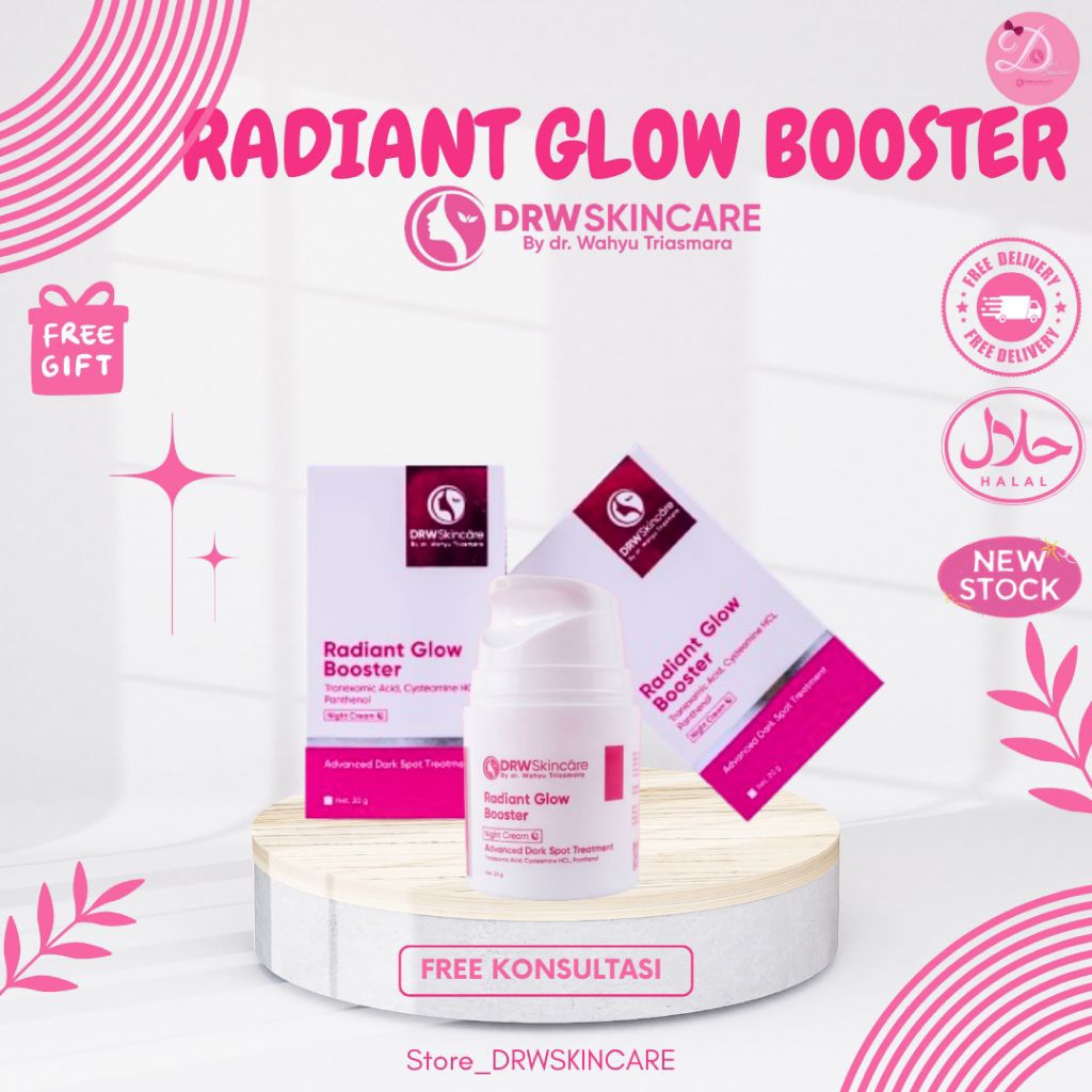 RADIANT GLOW BOOSTER DRW SKINCARE ATASI FLEK HITAM BPOM