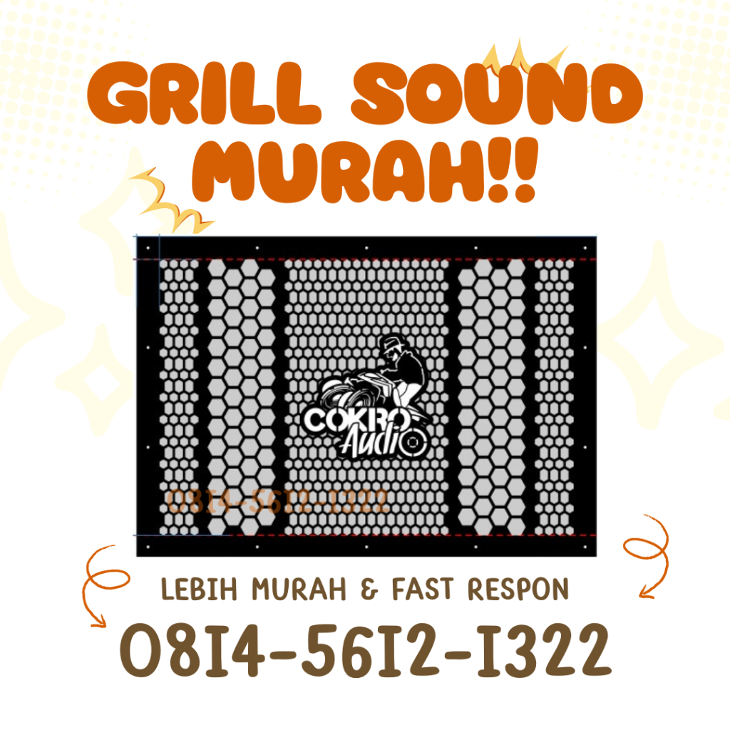 Grill Sound System Audio Costum Ukuran Dan Desain